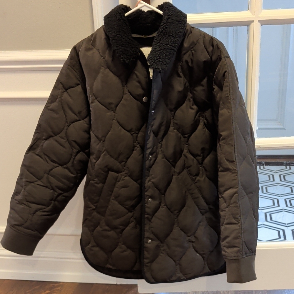 Alex Mill Quilted Jacket with removeable Sherpa Collar